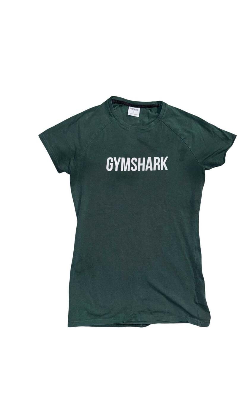 Gymshark Apollo T-Shirt Size S Dark Green Logo Athletic